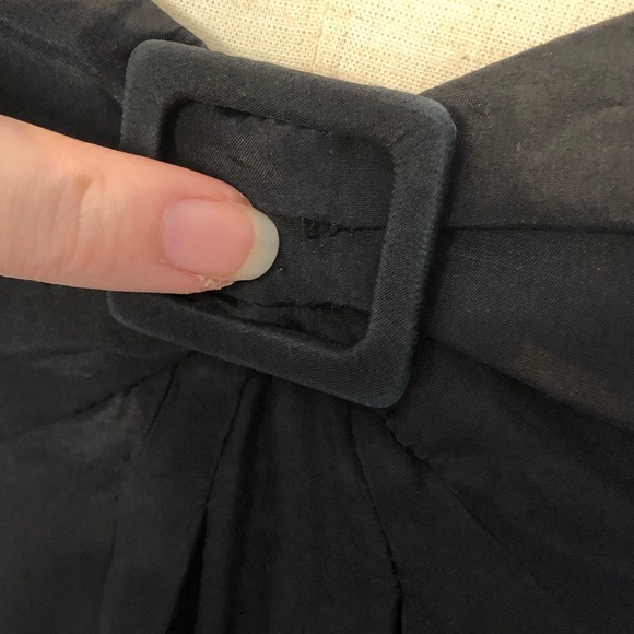 COUNTRY ROAD 100% Black Silk Camisole Size XS, buckle detail, zipper, straps - Picture 12 of 12